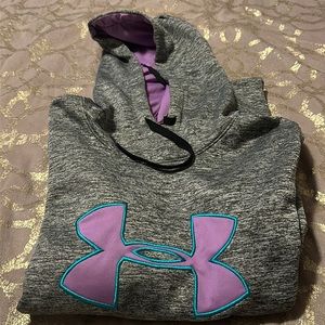 Women’s small underarmour sweatshirt purple/gray